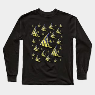 Yellow Angelfish Long Sleeve T-Shirt